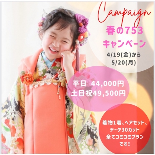 ☘️春の七五三キャンペーン第1弾開催！☘️